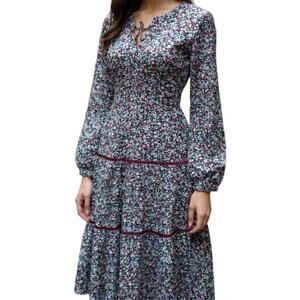 Vintage 70s Prairie Dress - Floral Boho - Cottagecore Romantic - Size XS